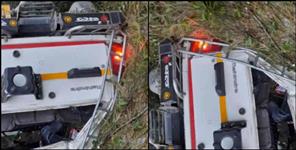 image: Jeep accident on Haldwani Seraghat road