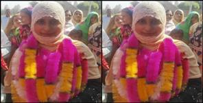 image: Heena becomes gram pradhan