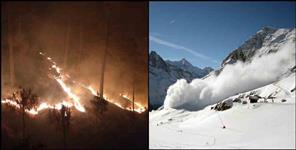 image: Avalanche and forest fire alert in Uttarakhand