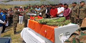 image: Martyr Pradeep Bohra Cremated With Military Honors in Lohaghat