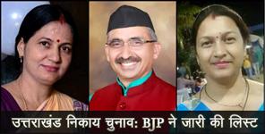 image: bjp list final for local body election in uttarakhand