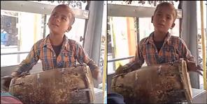 image: Kotdwar Station Kid Singing Garhwali Song