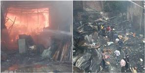 image: Massive Fire Incident In Dehradun Khud Buda Mohalla