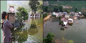 image: Lakhwar-Vyasi dam project Lohari village submerged