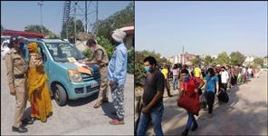 image: Strict checking on the border in Uttarakhand