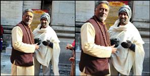 image: Superstar rajinikanth worship in badrinath temple
