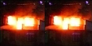 image: House caught fire in Nainital Bakery Compound