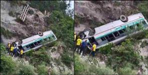 image: Passenger bus accident in Haridwar