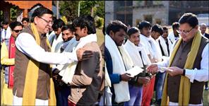 image: CM Dhami honored Silkyara Tunnel Rate Miners