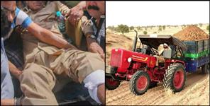 image: vikasnagar tractor trolly crashed uttarakhand police sipoy