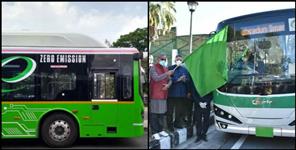 image: Electric bus trial in Dehradun