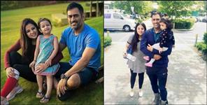 image: Mahendra Singh Dhoni in Uttarakhand with wife Sakshi