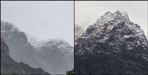 image: Snowfall latest photo in 3 districts of Uttarakhand