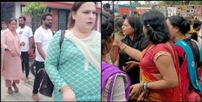 image: eunuch kicked the woman stomach in Rishikesh Bankhandi