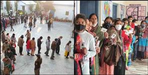 image: Voting percentage in 10 assembly seats of Dehradun 5 pm