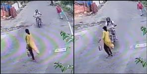 image: bike woman collision in dehradun dalanwala
