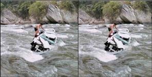 image: Car drowned in river in Pauri Garhwal