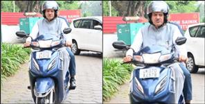 Minister Ganesh Joshi Scooter Ride Sparks Controversy