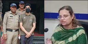 image: Professor Suman officers and policemen suspended