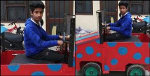 image: 13 year old child made electric car