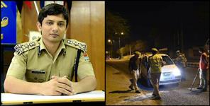 image: DIG Arun Mohan Joshi goes out for checking at midnight