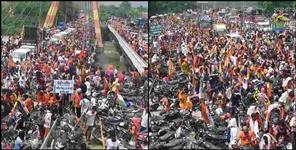 image: Kanwar Yatra 2022 Delhi Dehradun Highway 6 km long jammed
