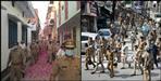 Welcome corona warriors by pouring flowers in banbhulpura