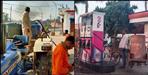 Long line at petrol pump in Haridwar