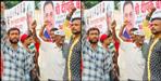 People protest in aam aadmi party rally