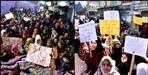 Muslim women protest against caa IN HALDWANI