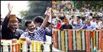 Arvind kejriwal road show in haldwani