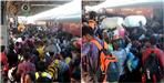 Heavy Crowds in Railway Station For Holi Festival