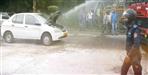 Fire in a moving car in Dehradun