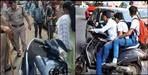 minor children driving scooty in Almora 25-25 thousand challan