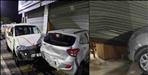 car entered the shop by breaking the shutter in Haldwani