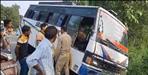 Bus fell into ditch in Nainital