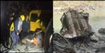 Truck fell into a ditch on Pauri-Devprayag road