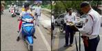 dehradun traffic police without helmet challan