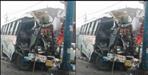 bus collided with pole in dehradun due to fog