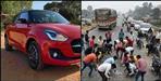 speeding car collided with a bike in Rudrapur