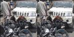 Pickup Van Collision with two bikes in Roorkee