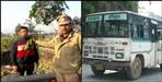 Youth jumped from the bus in kashipur uttarakhand