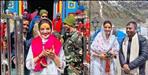 Bhojpuri Actress Akshara Singh Reached Kedarnath Temple