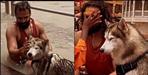 Ganga bath and worship photo with dog in Haridwar goes viral