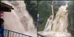 Kempty fall overflow in mussoorie