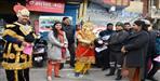 Yamraj and ganesh ji aware public to wear helmet and traffic rules
