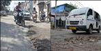 Dehradun survey chauk to ladpur road bad condition