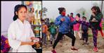 Renu Bora of Champawat is giving free karate training