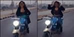 girl bike stunt without helmet and challan in dehradun