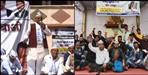 Aam Aadmi Party protest in Almora